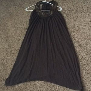 Embellished Halter Top Dress